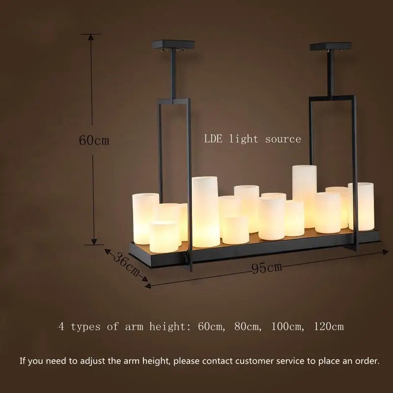 Nordique luxe salle à manger lustre intérieur salon table à manger lampes en verre simple cuisine île LED lustre éclairage