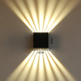 6W Modern Cube LED Wall Lamp IP65 Waterproof Indoor Outdoor Surface Mounted Wall Light Adjustable Beam For Garden Porch Bedroom