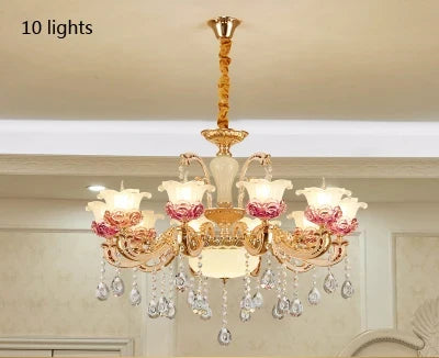 lustre de luxe en cristaux pour décoration élégante créative
