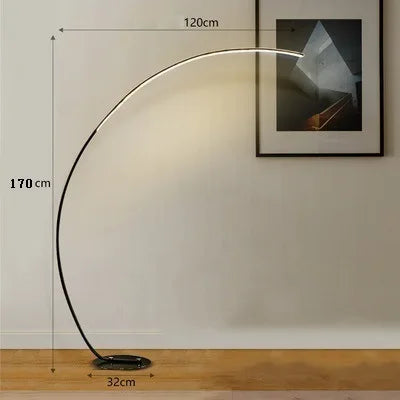 Lampadaire LED à arc moderne nordique