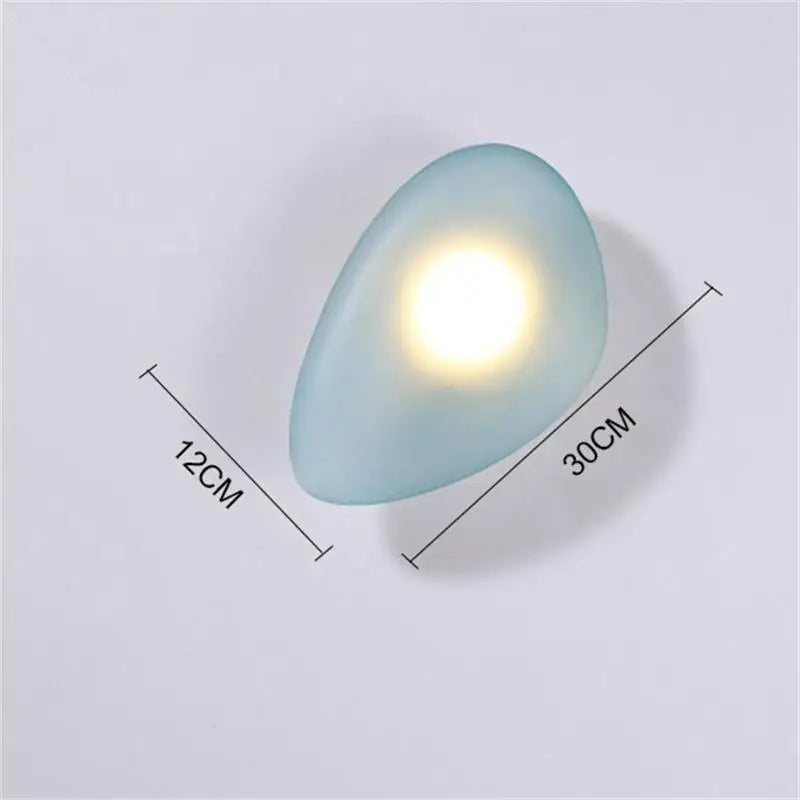 applique murale led galets verre moderne déco intérieur hotel couloir plafonnier éclairage