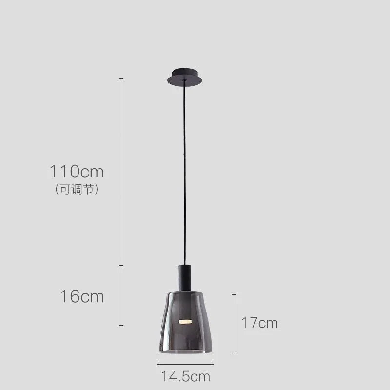 suspension en verre pour décoration d'intérieur moderne