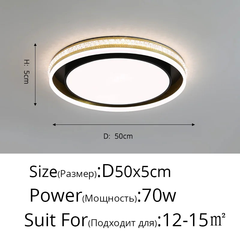 plafonnier led rond pour éclairage intérieur varié
