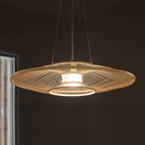 suspension en bambou style chinois moderne pour restaurants et cuisines