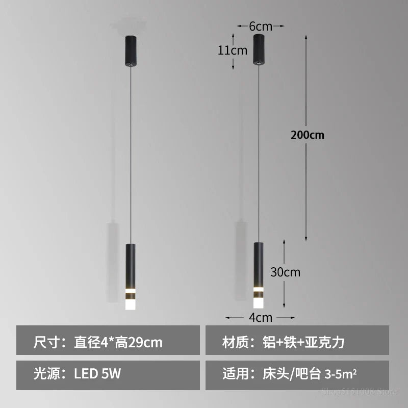 suspension LED moderne pour bar et restaurant