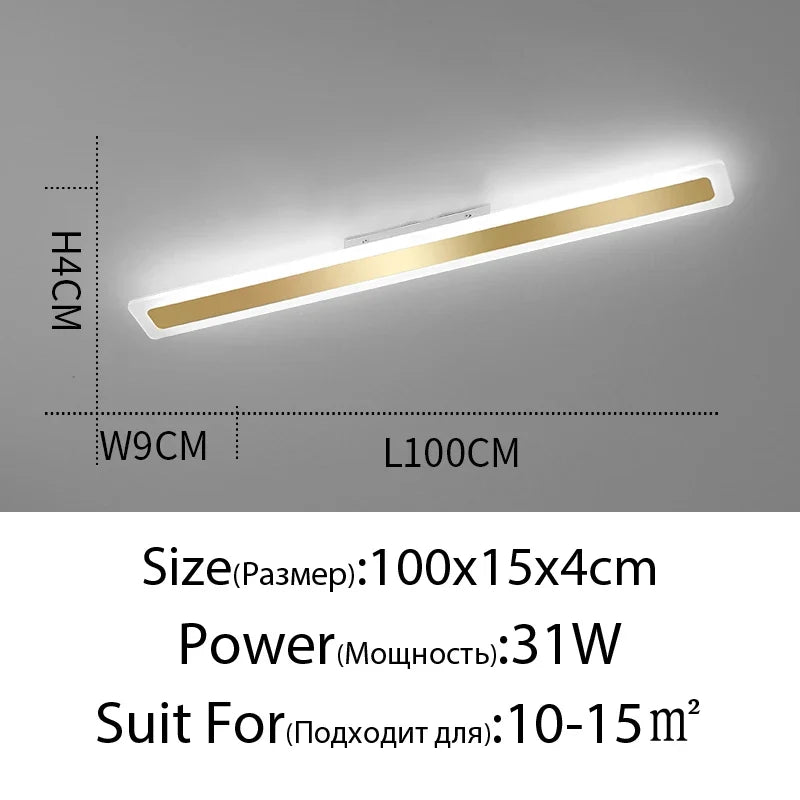 plafonnier led acrylique moderne pour éclairage intérieur