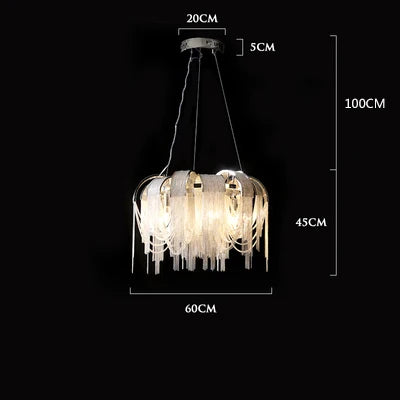 lustre moderne léger créatif pour espaces contemporains