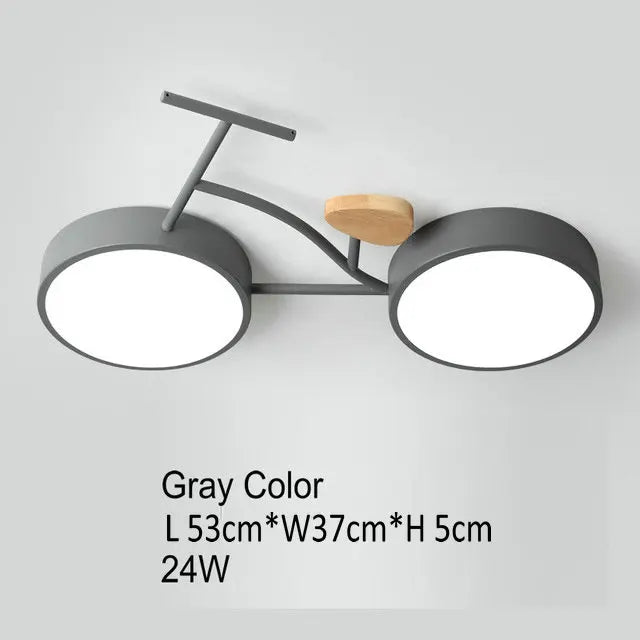 plafonnier led moderne au design nordique monté en surface