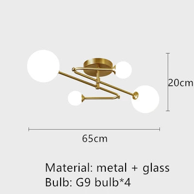 lustre moderne en verre pour un éclairage élégant et tendance