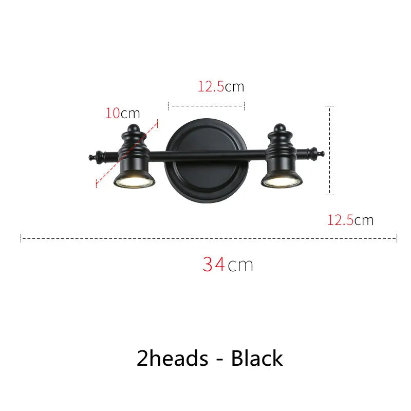 (Ampoules gratuites) Applique murale Led américaines pour miroir de salle de bains
