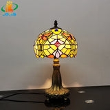 lampe à poser style tiffany pour éclairage décoratif intérieur