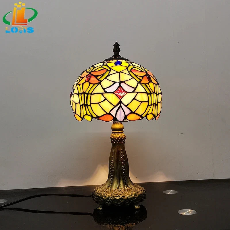 lampe à poser style tiffany design européen et américain