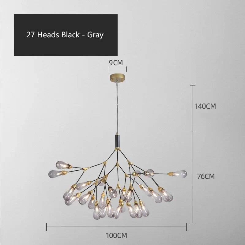 lustre luciole design post-moderne pour intérieur élégant et créatif