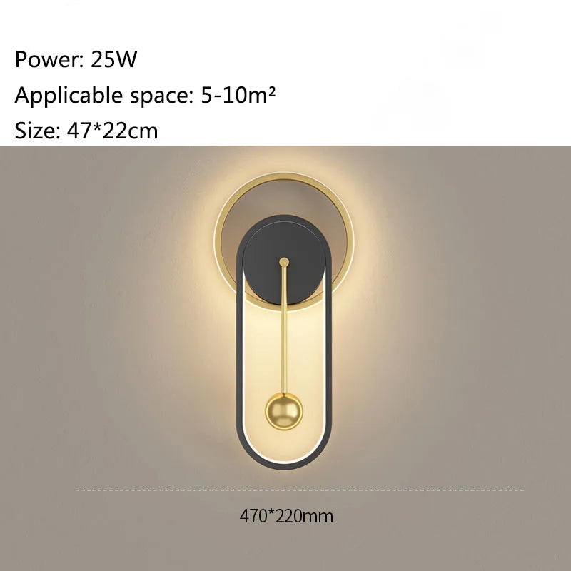applique murale led moderne pour décoration intérieure élégante