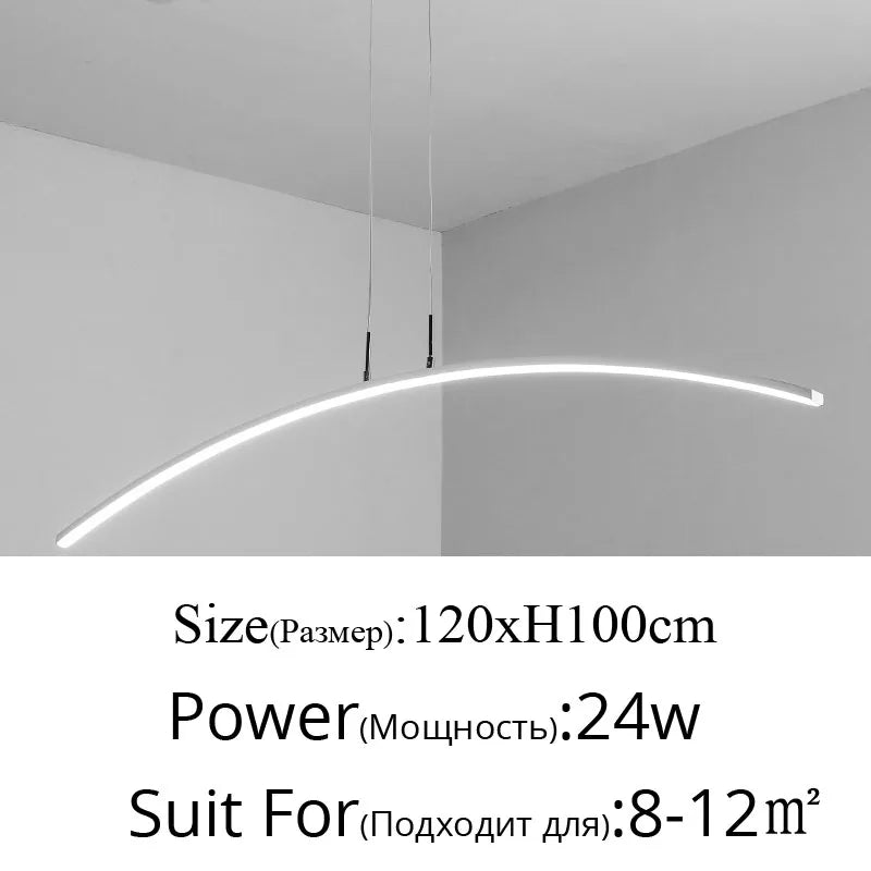 lustre suspendu moderne avec télécommande et lumières led intégrées