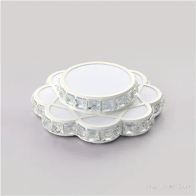 plafonnier en cristal led lustre de luxe fleurs éclairage décoratif