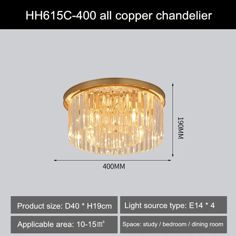 lampe à double usage en cristal pour décor moderne