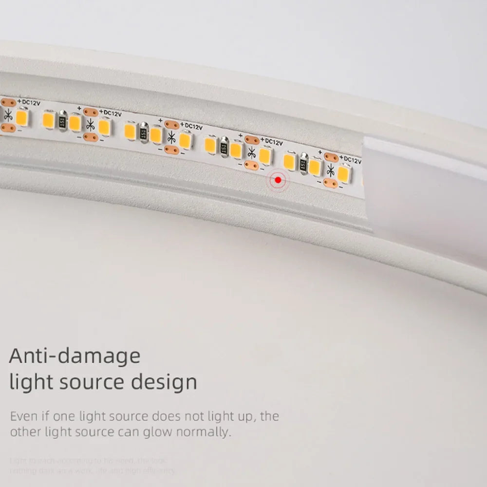 plafonnier led rond blanc