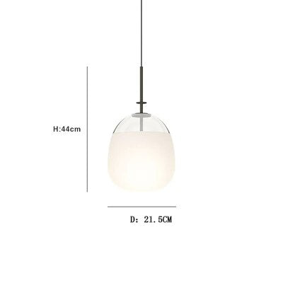 Suspension à tête unique en verre