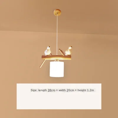 suspension créative nordique en bois pour ambiance moderne
