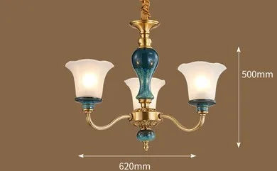 lustre en céramique et cuivre pour une ambiance moderne et simple