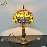 lampe à poser tiffany émaillée pour enfants antique en métal