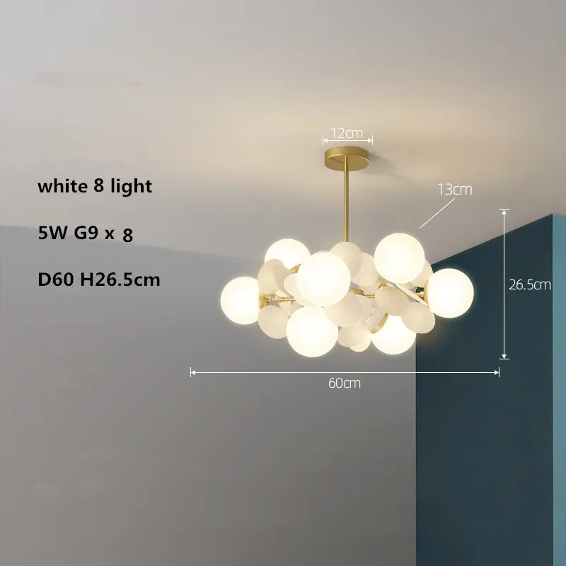 lustre led globe en verre acrylique coloré pour enfants