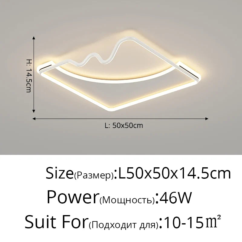 plafonnier led décoratif pour intérieur moderne et élégant
