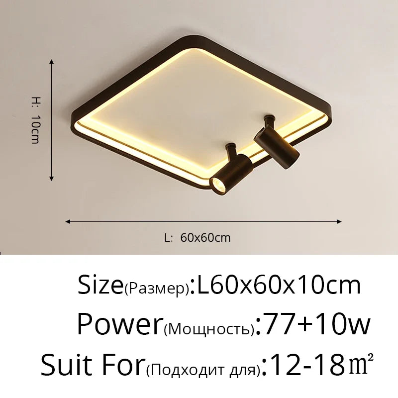 nouveau plafond moderne à leds monté en surface