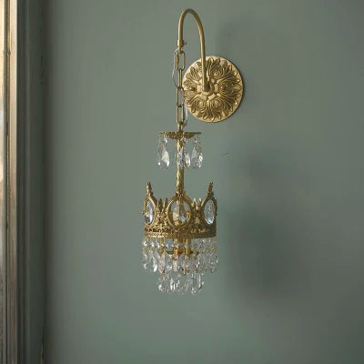 lustre couronne moderne en cristaux luminaire décoratif d'intérieur