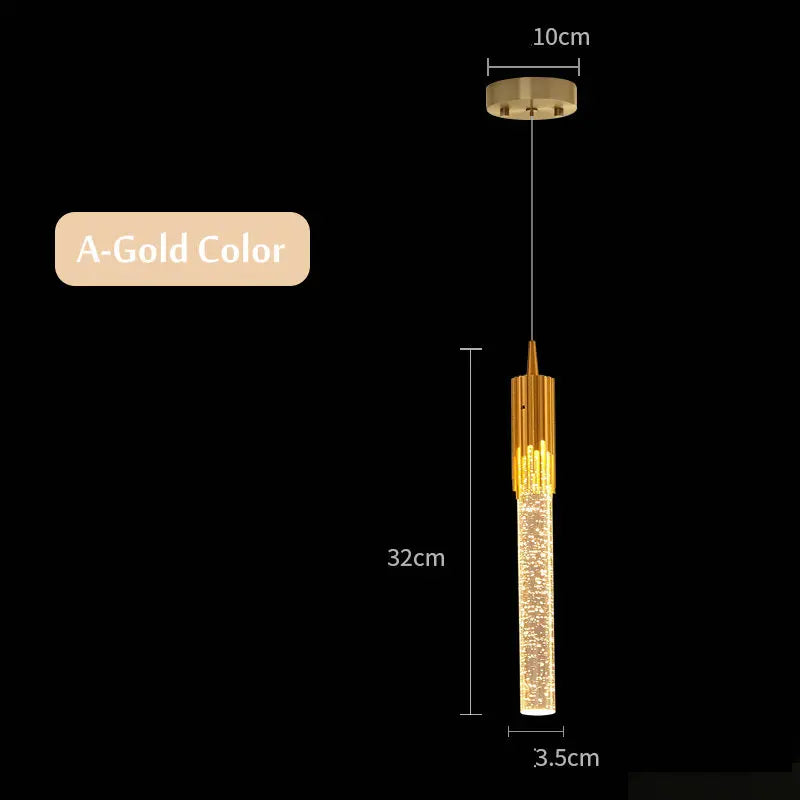 suspension en cristal de luxe avec télécommande pour chevet kistchen island led
