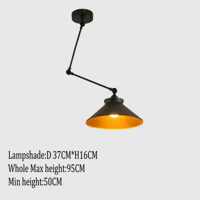 suspension nordique pliable en aluminium avec bras long led