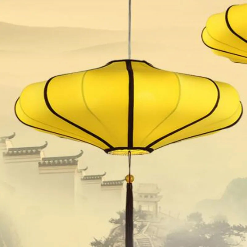lustre en tissu chinois pour restaurants et hôtels