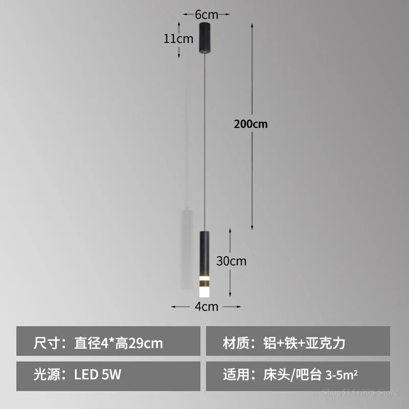 suspension LED moderne pour bar et restaurant