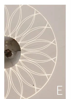lustre moderne circulaire en acrylique à led décoration intérieure
