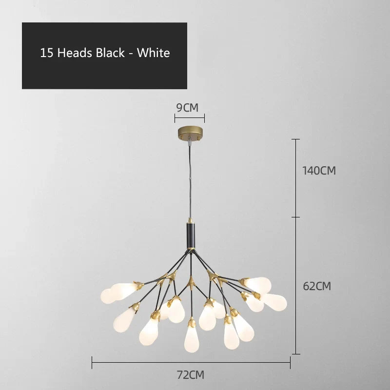 lustre luciole design post-moderne pour intérieur élégant et créatif