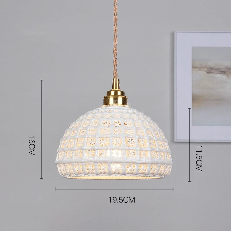 suspension modernes en céramique led pour décoration hoem