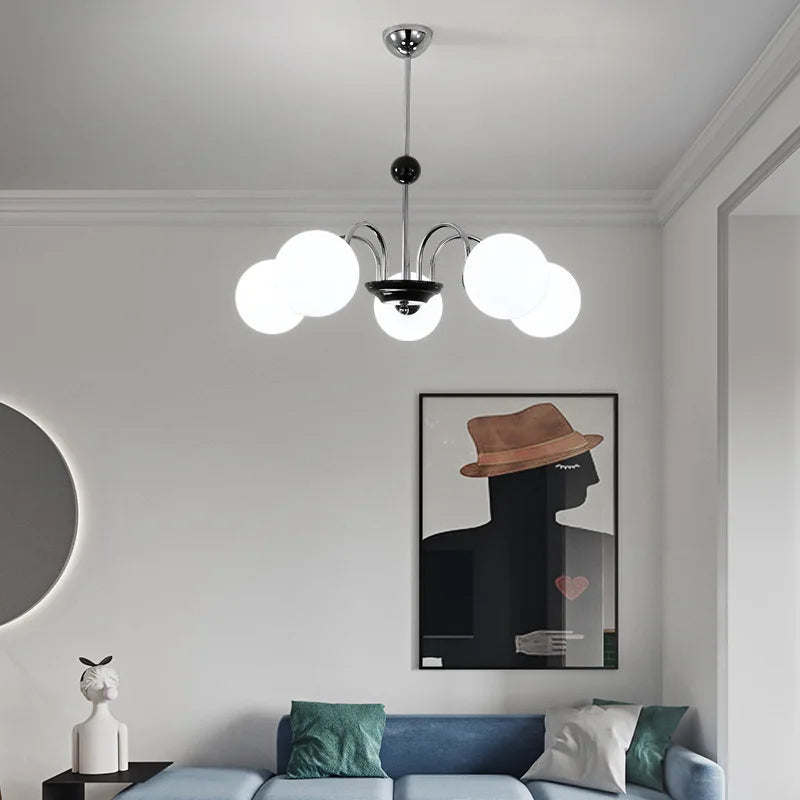 lustre nordique américain en verre led suspendu décoratif