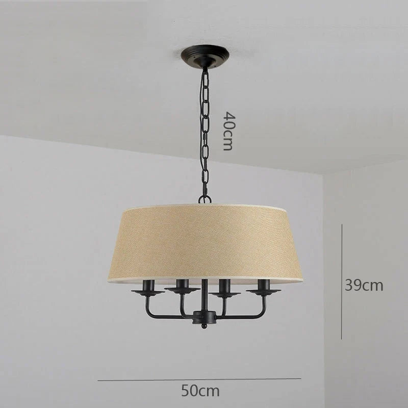 luminaire suspendu led style rétro américain pour salon moderne
