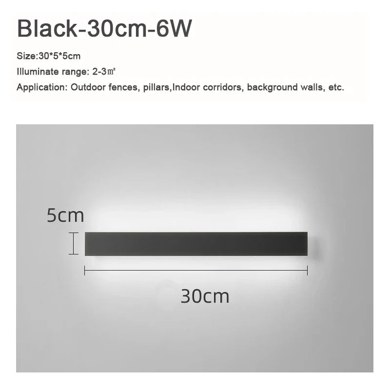 applique murale extérieure led étanche en aluminium pour jardin et terrasse