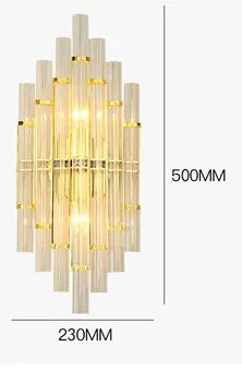 applique murale moderne led en cristal design élégant pour intérieur