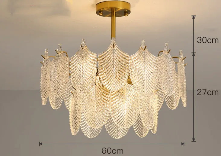 lustre de luxe en verre pour décoration intérieure élégante et moderne