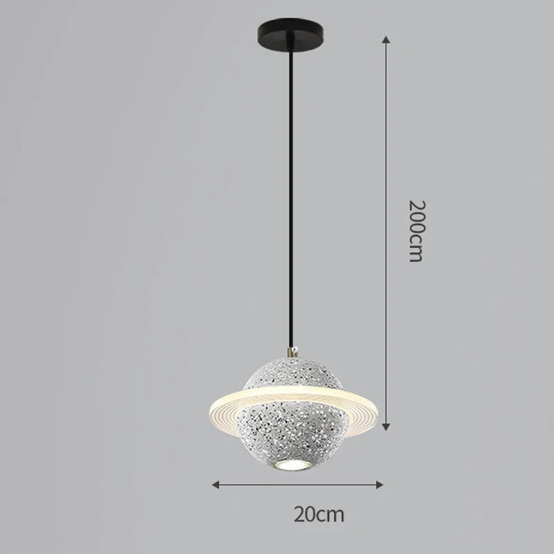 suspension en résine planet pour décoration intérieure moderne
