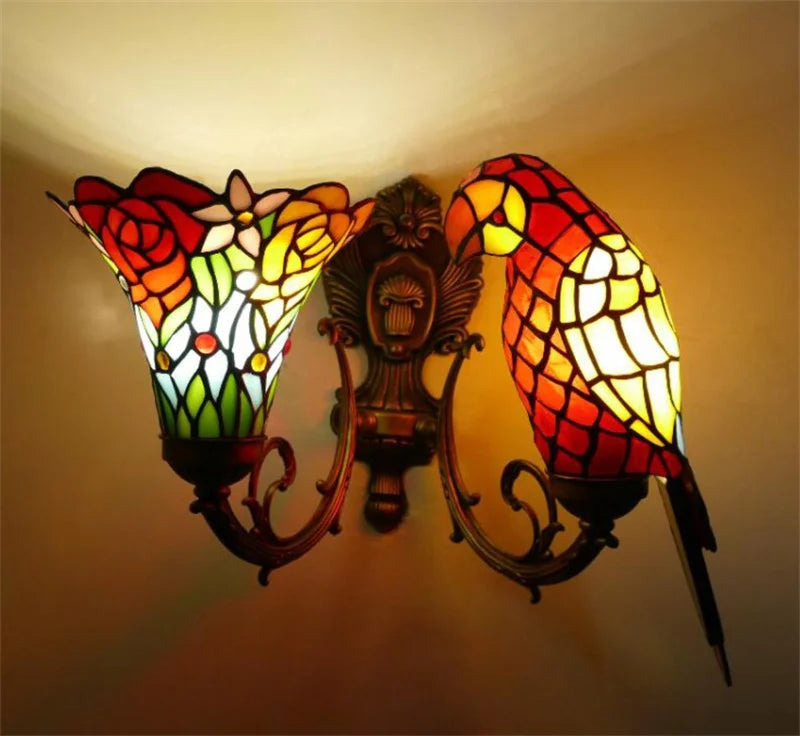 applique murale en verre coloré pour déco créative lumineuse