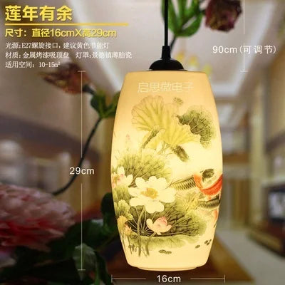 Suspension chinoise en céramique