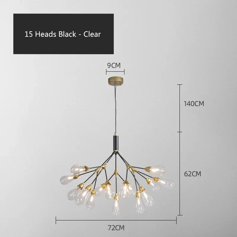 lustre luciole design post-moderne pour intérieur élégant et créatif