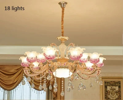 lustre de luxe en cristaux pour décoration élégante créative