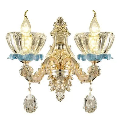 lustre en cristal moderne avec éclairage suspendu en métal