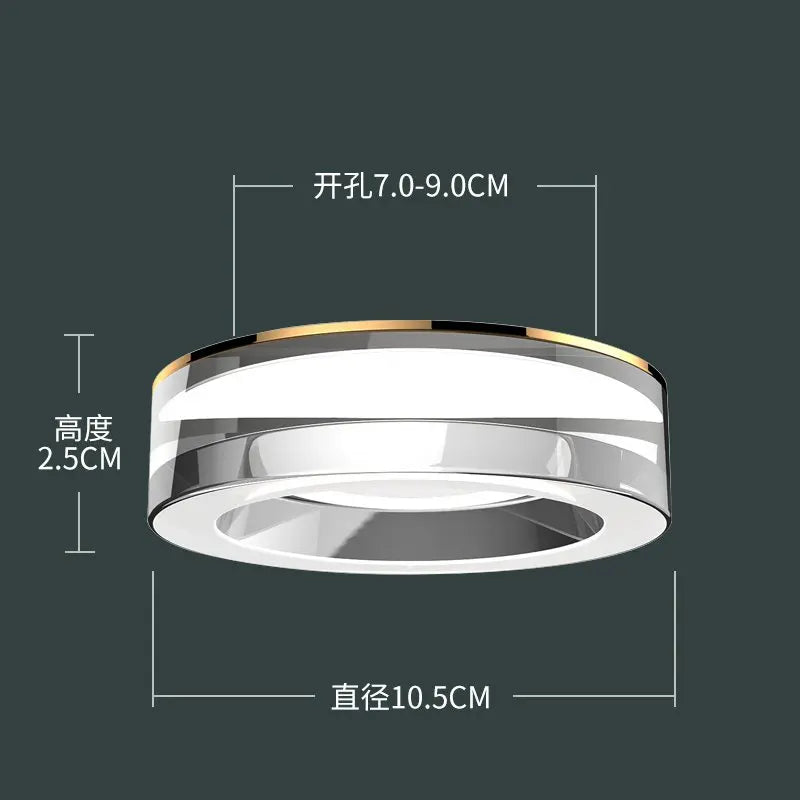 plafonnier led en cristal spot intégré luminaires