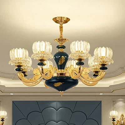 lustre moderne en céramique et verre pour intérieur élégant